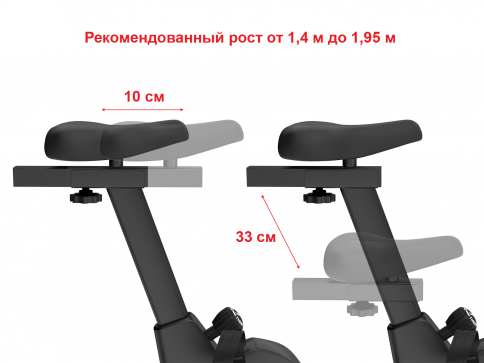 Велотренажер UNIXFIT BL-390E (коврик 130 см в комплекте) - 11